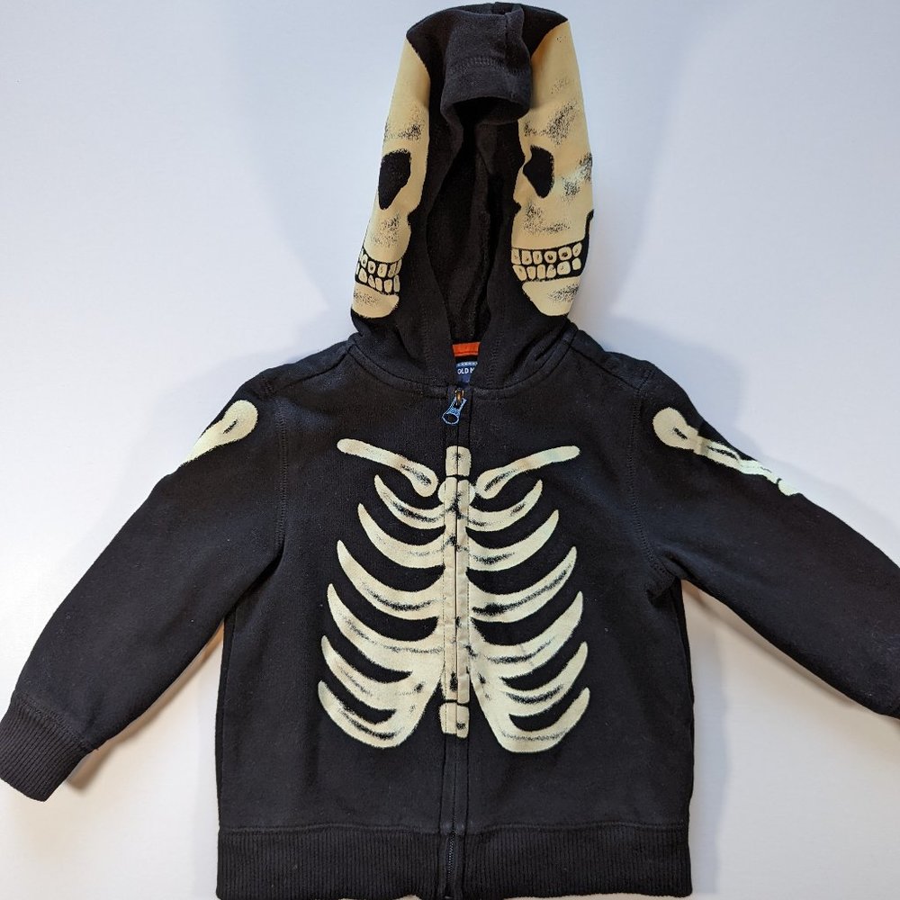 Old Navy - Glow in the Dark Hooded Skeleton Sweatshirt - Halloween